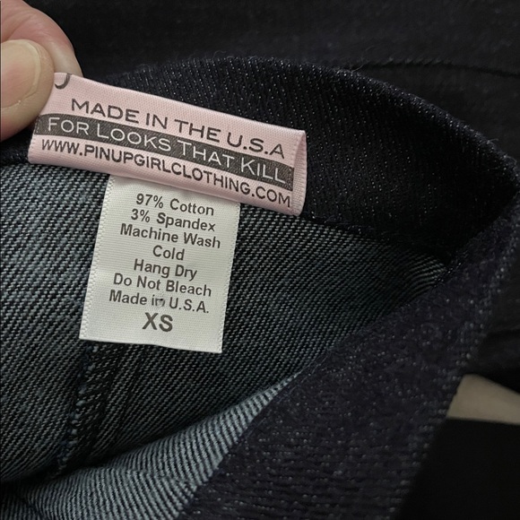 Deadly Danes by Micheline Pitt High Waist Cigarette Jeans XS - Picture 7 of 7